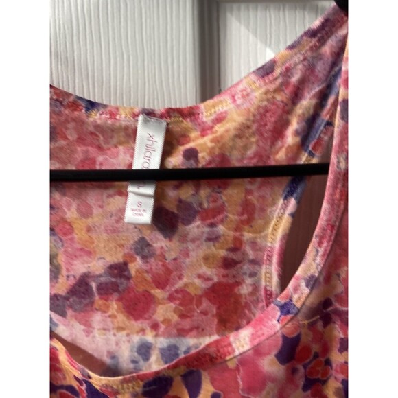 Xhilaration Tank Top Womens Small Red Tie Dyed Light Weight Racer Back - Picture 4 of 6